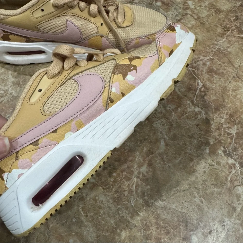 Nike Camo Air Max SC Shoes Women’s 7 Sesame Pink Camo Rare Sneakers